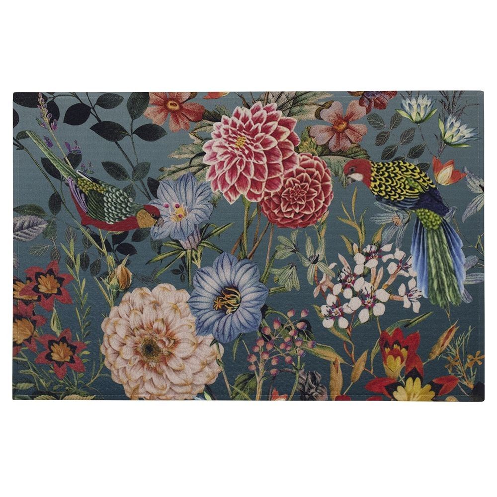 Barevná rohožka s květy jiřin Dahlia - 75*50*1cm Mars & More - LaHome - vintage dekorace