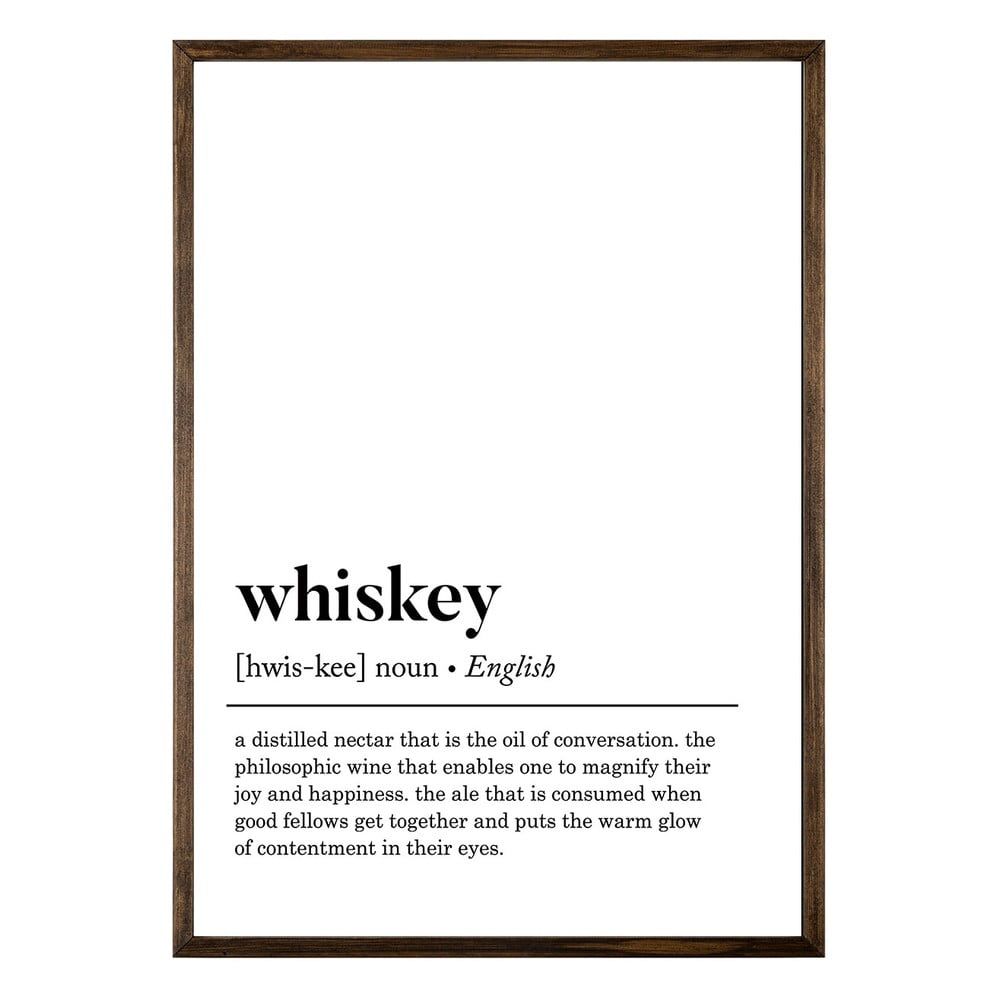 Plakát 50x70 cm Whiskey – Wallity - Bonami.cz