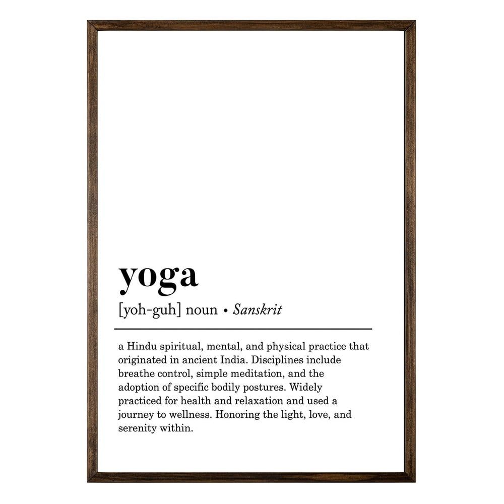 Plakát 50x70 cm Yoga – Wallity - Bonami.cz