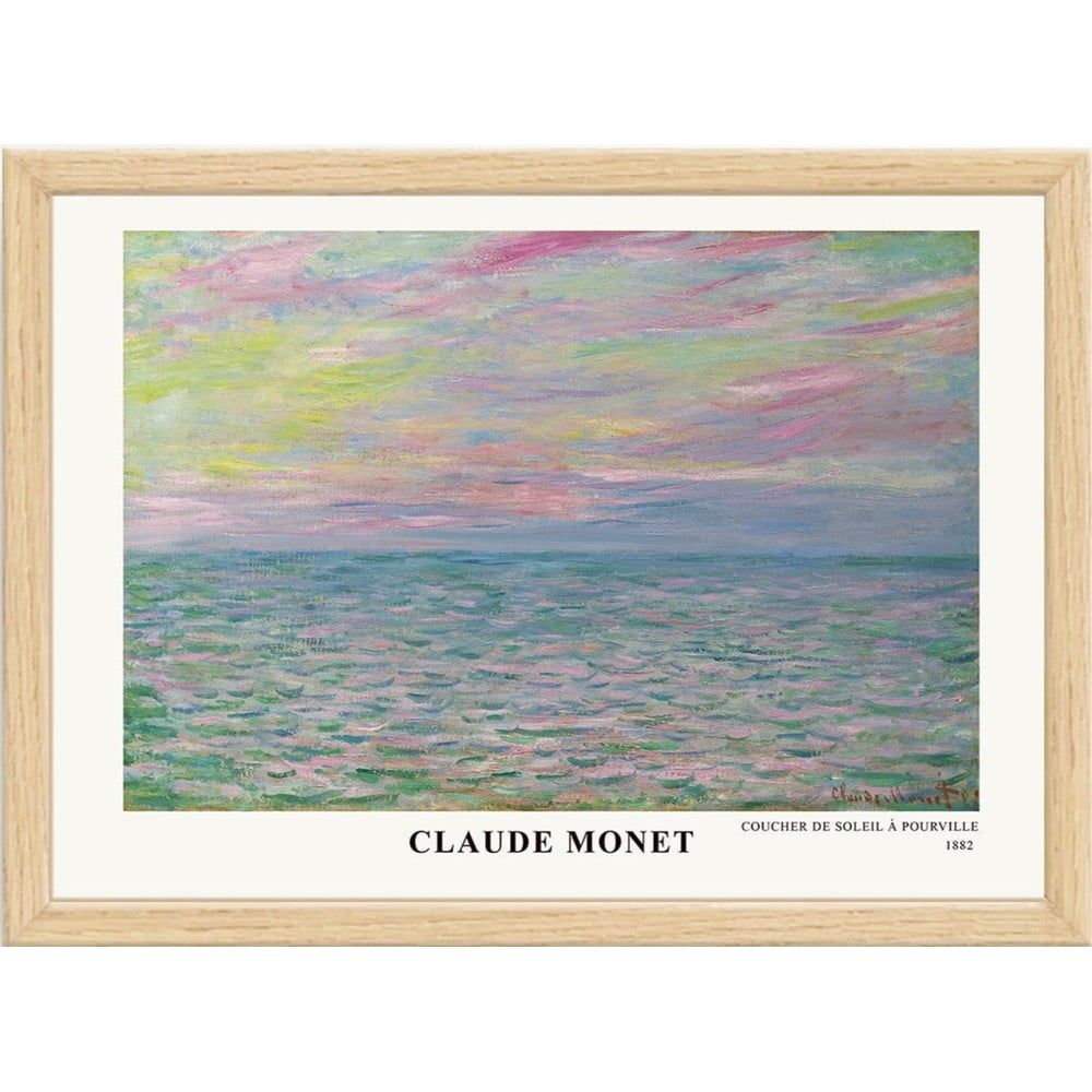 Plakát v rámu 75x55 cm Claude Monet – Wallity - Bonami.cz