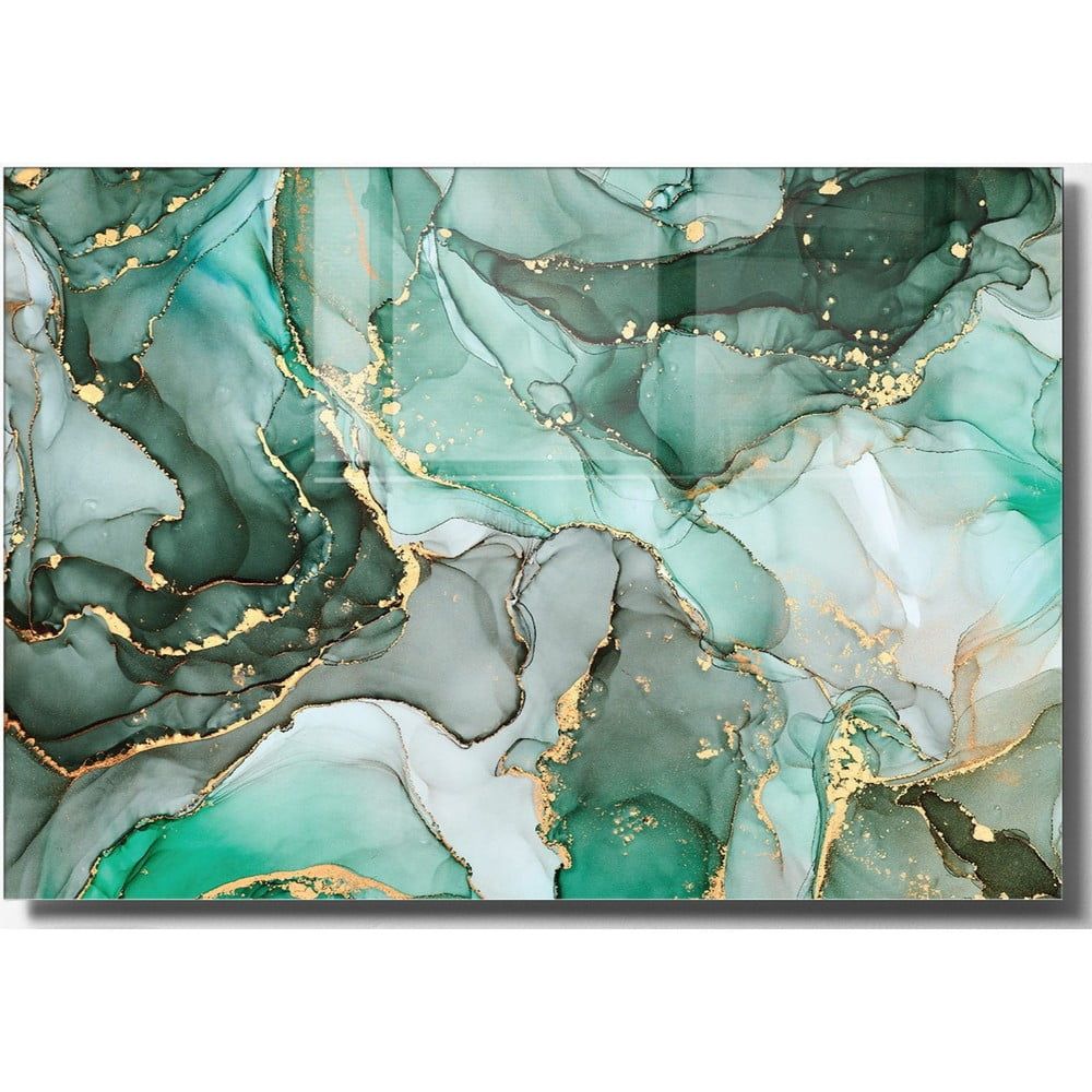 Skleněný obraz 100x70 cm Turquoise – Wallity - Bonami.cz