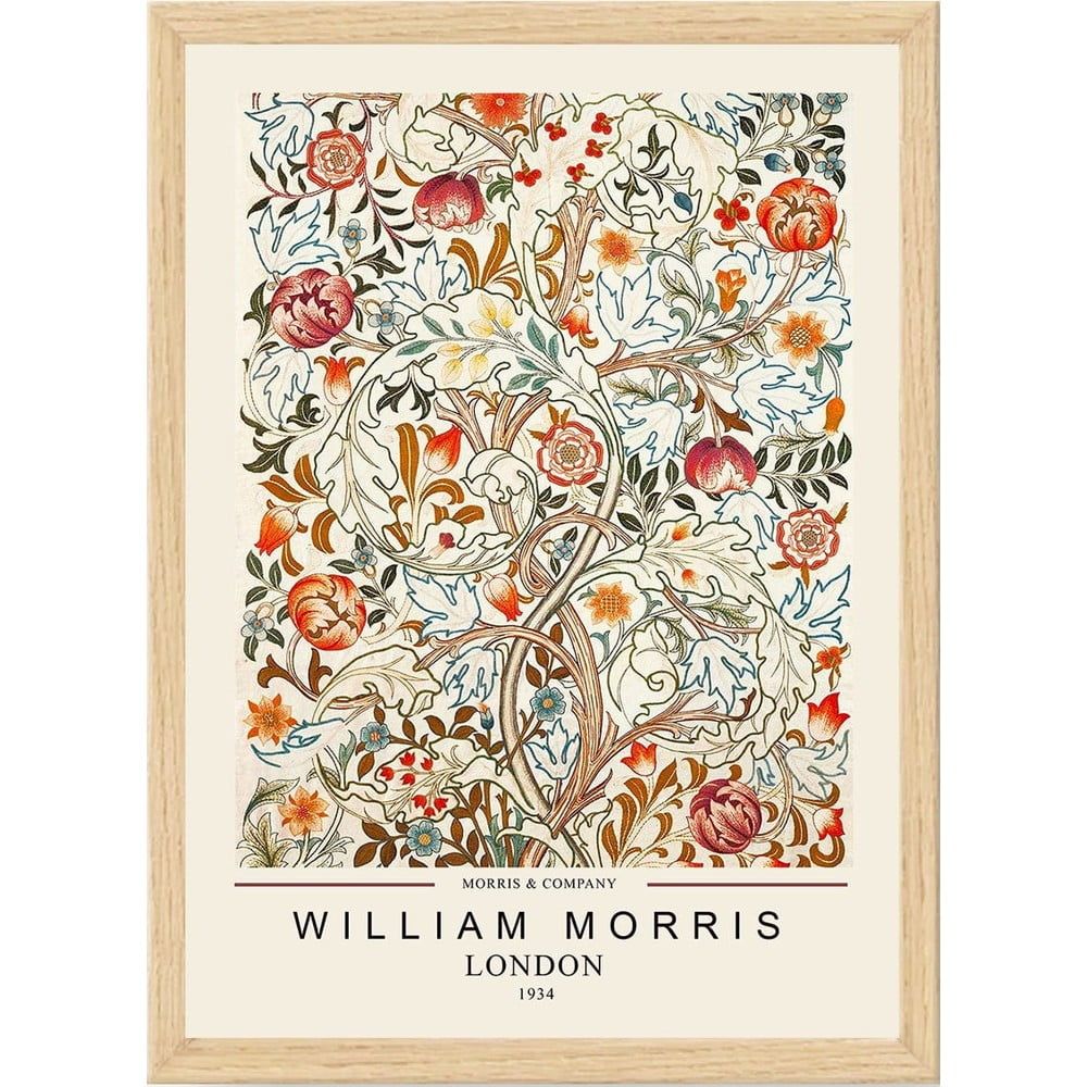 Plakát v rámu 55x75 cm William Morris – Wallity - Bonami.cz