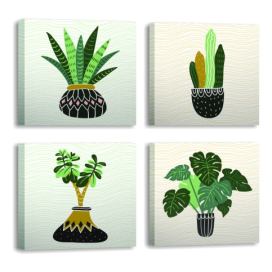 Obrazy v sadě 4 ks 30x30 cm Plants – Wallity Bonami.cz