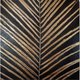 Ručně malovaný obraz 70x70 cm Palm Leaf – Wallity