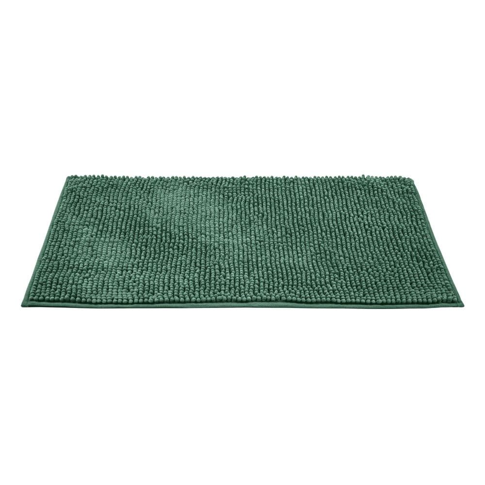 Tmavě zelená textilní koupelnová předložka 50x80 cm Chenille – Allstar - Bonami.cz