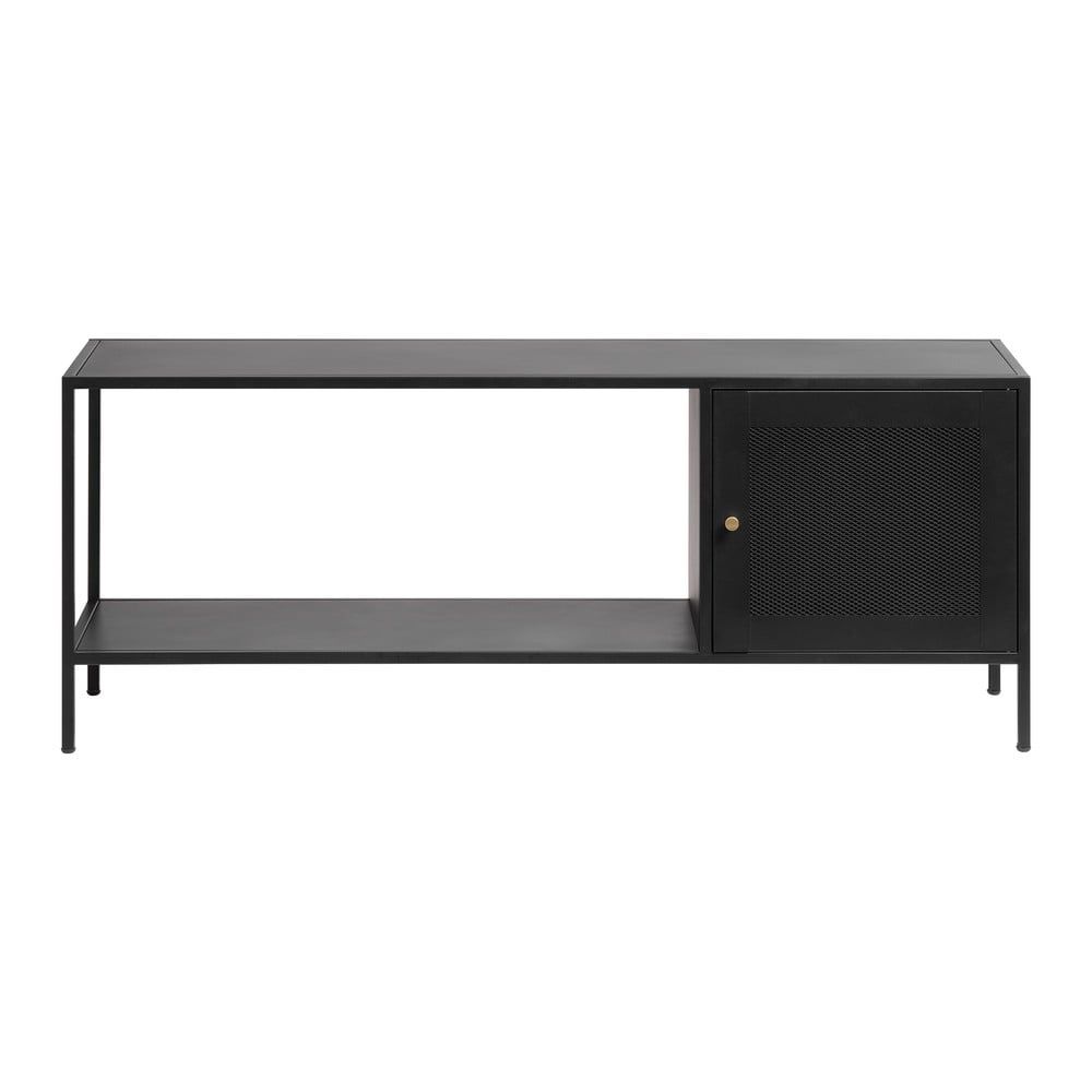 Černá kovová knihovna 120x47 cm Malibu – Unique Furniture - Bonami.cz