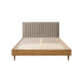 Dvoulůžková postel s roštem 160x200 cm v měděné/přírodní barvě Oceane – Bobochic Paris