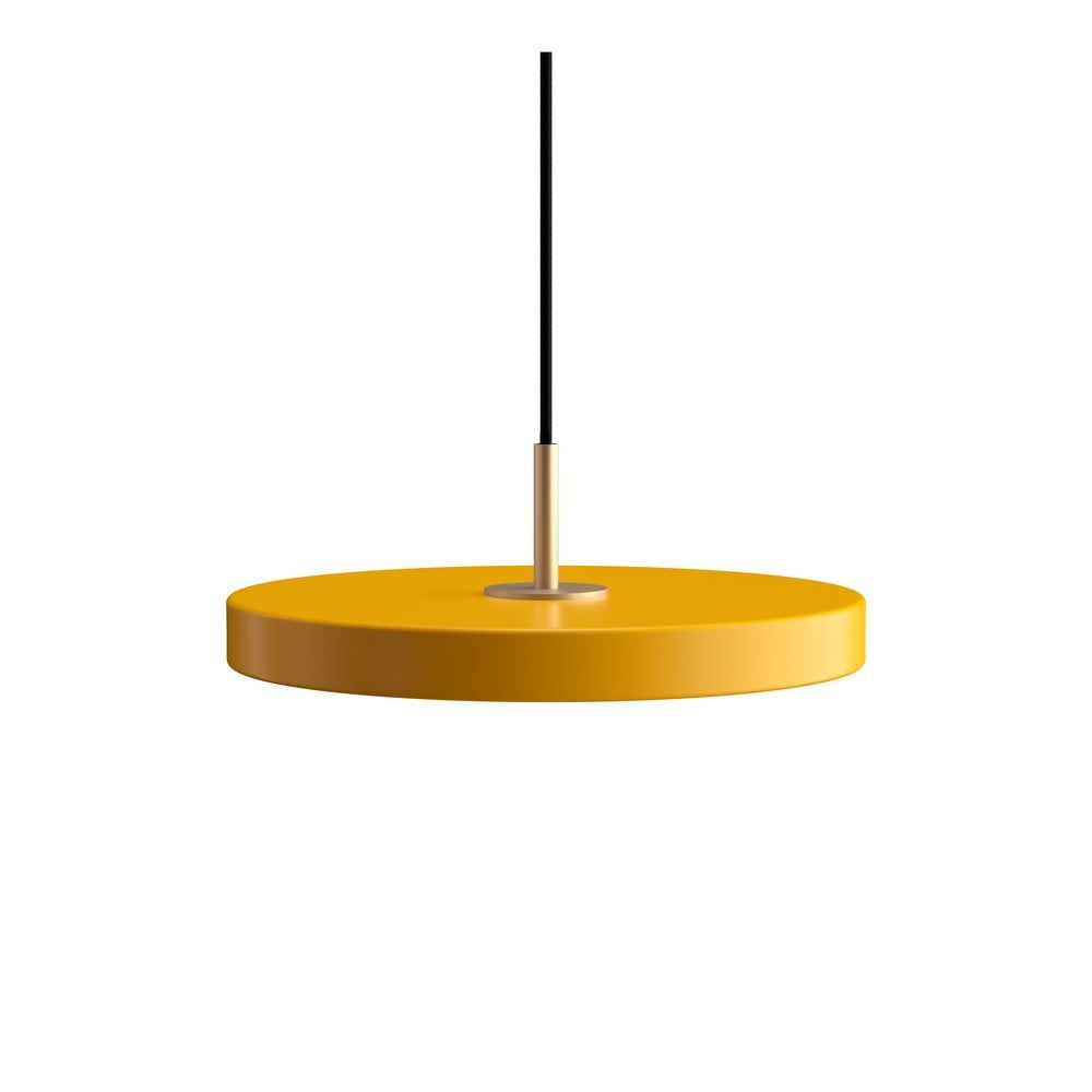 Okrově žluté LED závěsné svítidlo s kovovým stínidlem ø 31 cm Asteria Mini – UMAGE - Bonami.cz