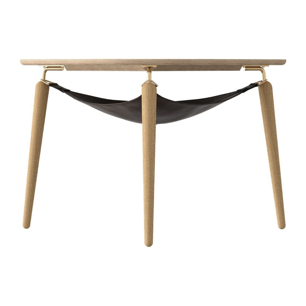 Kulatý konferenční stolek z dubového dřeva v přírodní barvě ø 80 cm Hang Out – UMAGE - Bonami.cz