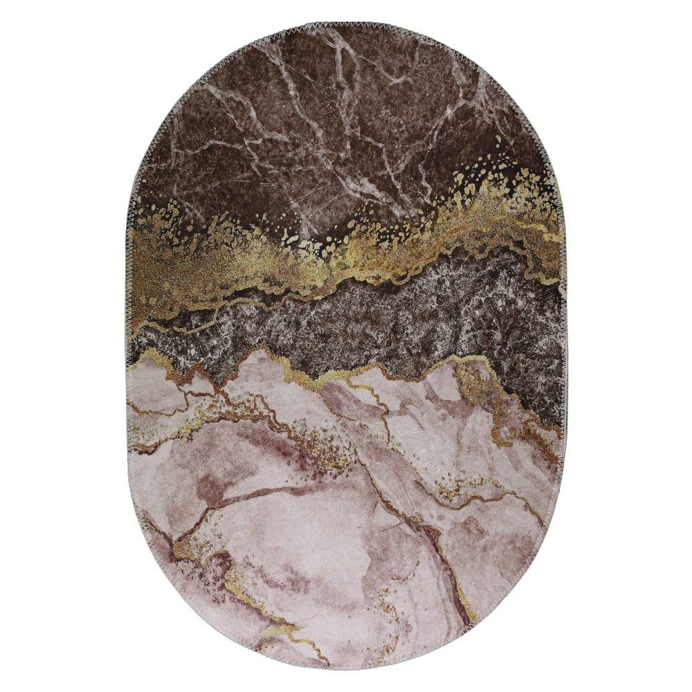Pratelný koberec v hnědo-zlaté barvě 120x180 cm – Vitaus - Bonami.cz