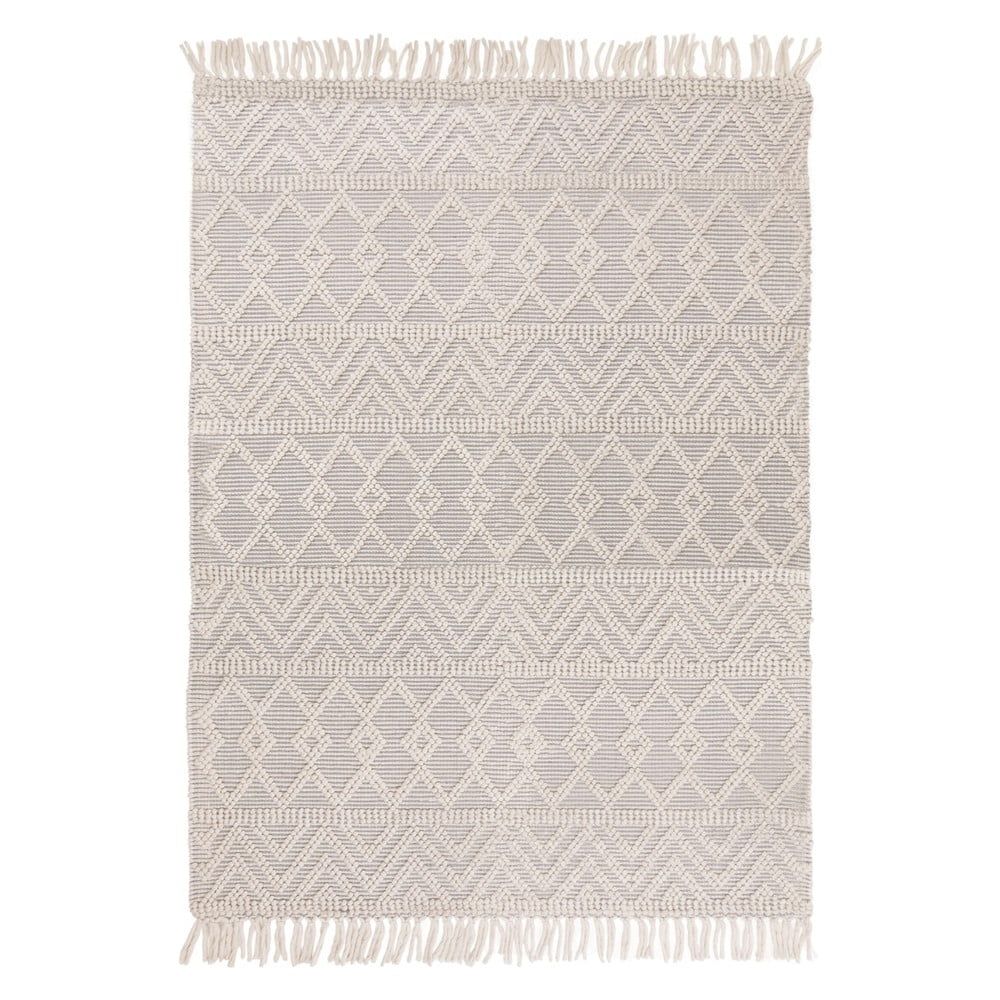Světle šedý vlněný koberec 200x290 cm Asra – Asiatic Carpets - Bonami.cz