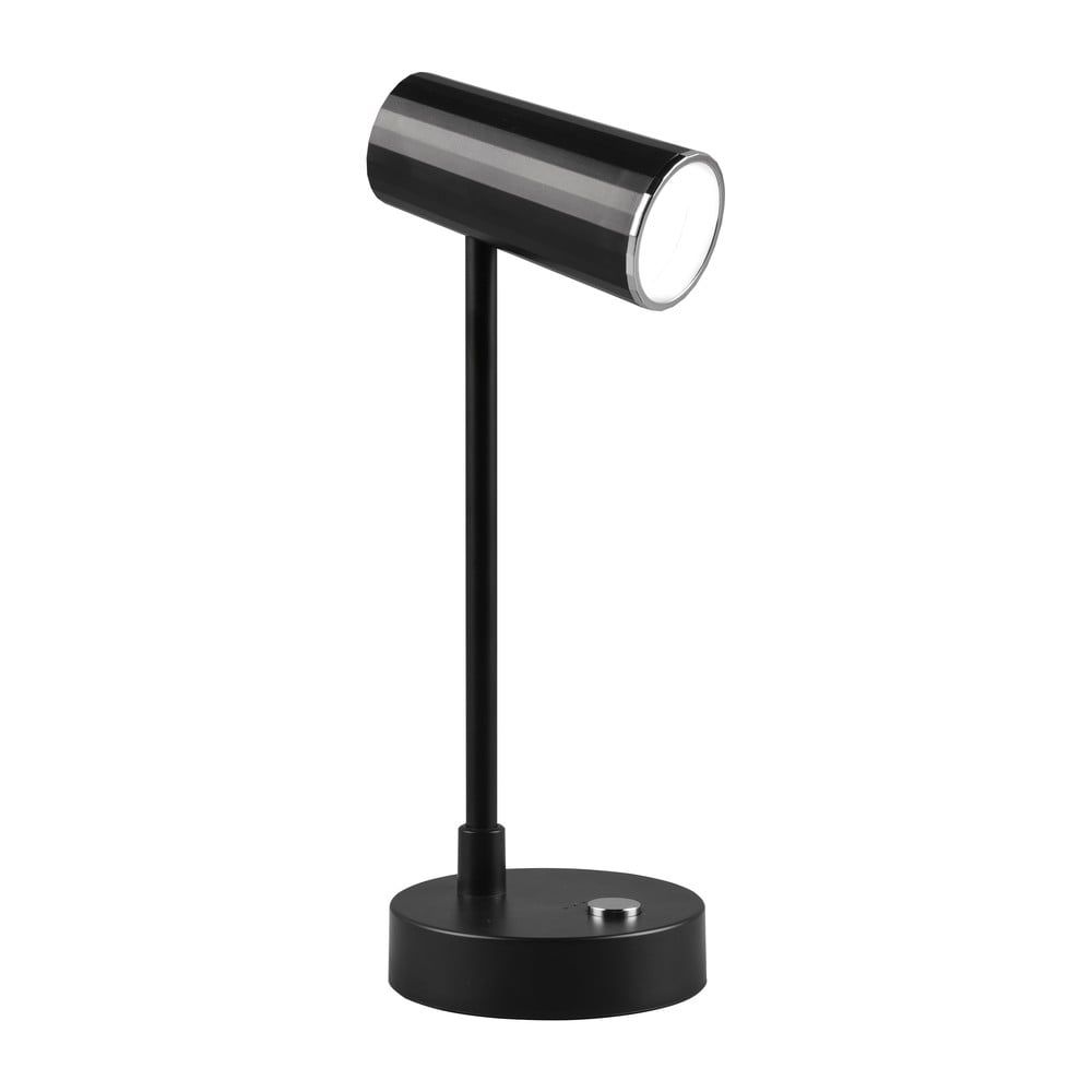 Leskle černá LED stmívatelná stolní lampa (výška 28 cm) Lenny – Trio - Bonami.cz