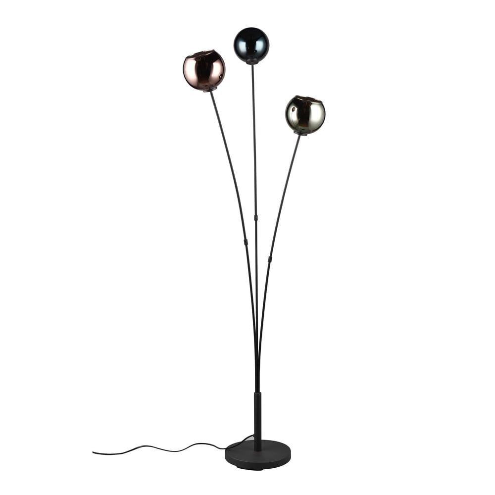 Leskle černá stojací lampa (výška 150 cm) Sheldon – Trio - Bonami.cz