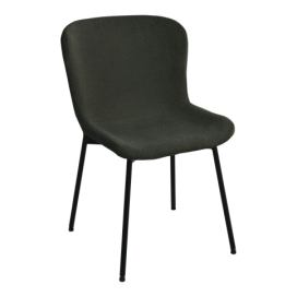 House Nordic Jídelní židle MACEDA zelené bouclé