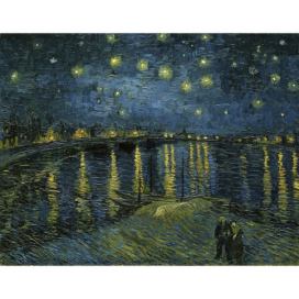 Obraz - reprodukce 50x40 cm The Starry Night, Vincent van Gogh – Fedkolor Bonami.cz