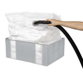 Vakuový vyztužený látkový úložný box na oblečení Boston – Compactor