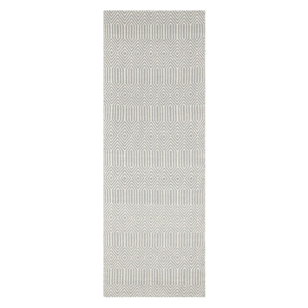Světle šedý vlněný koberec běhoun 66x200 cm Sloan – Asiatic Carpets - Bonami.cz