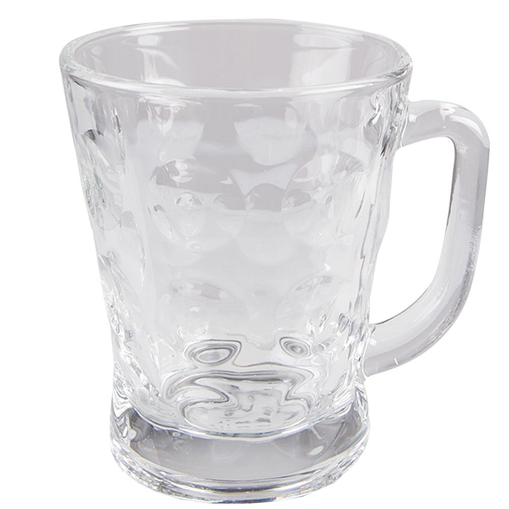 Transparentní skleněný hrnek na nápoj - 10*8*10 cm / 230 ml Clayre & Eef - LaHome - vintage dekorace