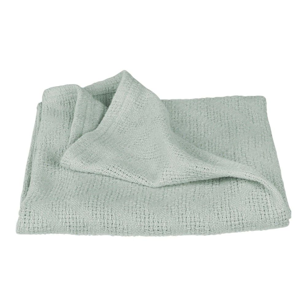 Zelená pletená dětská deka z bio bavlny 80x80 cm Lil Planet – Roba - Bonami.cz