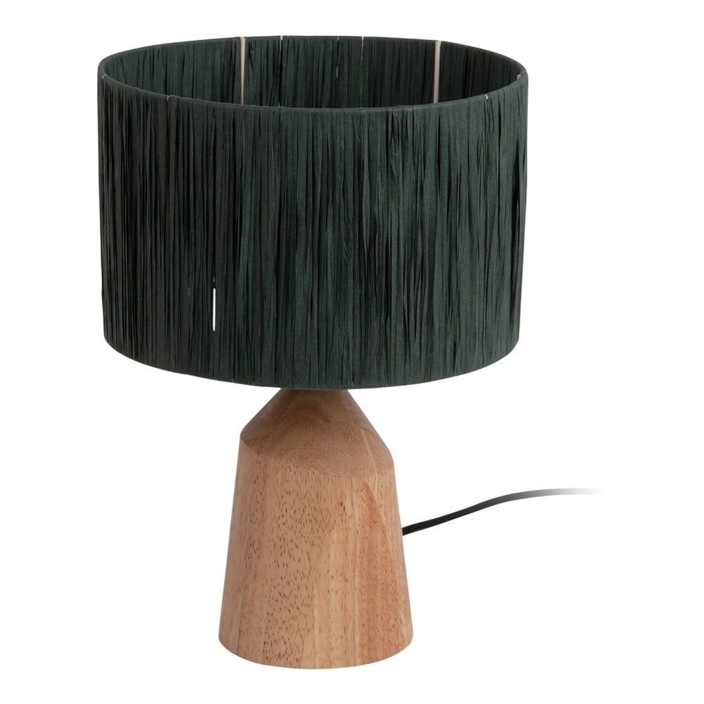Černá stolní lampa se stínidlem z papírového výpletu (výška 35,5 cm)  Sheer Trapeze – Leitmotiv - Bonami.cz