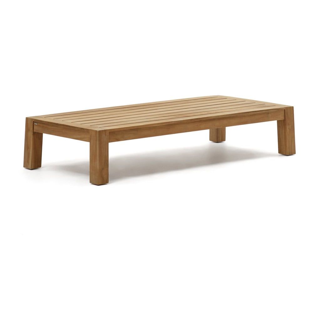 Konferenční stolek z teakového dřeva v přírodní barvě 76x153 cm Forcanera – Kave Home - Bonami.cz