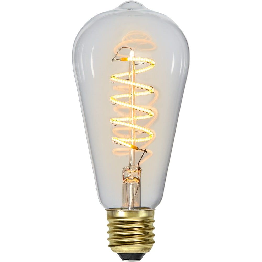 Teplá LED stmívatelná filamentová žárovka E27, 4 W Spiral Filament – Star Trading - Bonami.cz