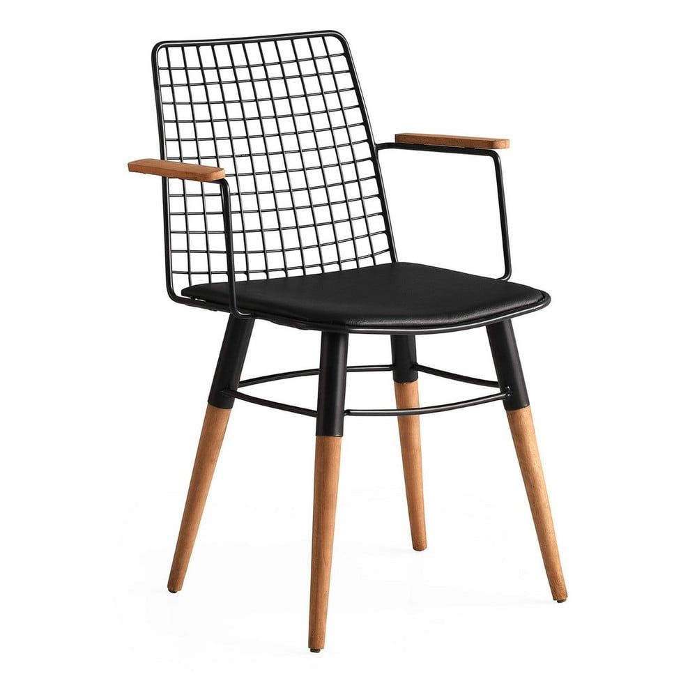 Černé kovové jídelní židle v sadě 2 ks Trend – Kalune Design - Bonami.cz