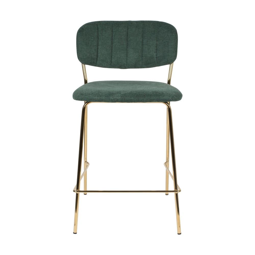 Tmavě zelené barové židle v sadě 2 ks 89 cm Jolien – White Label - Bonami.cz