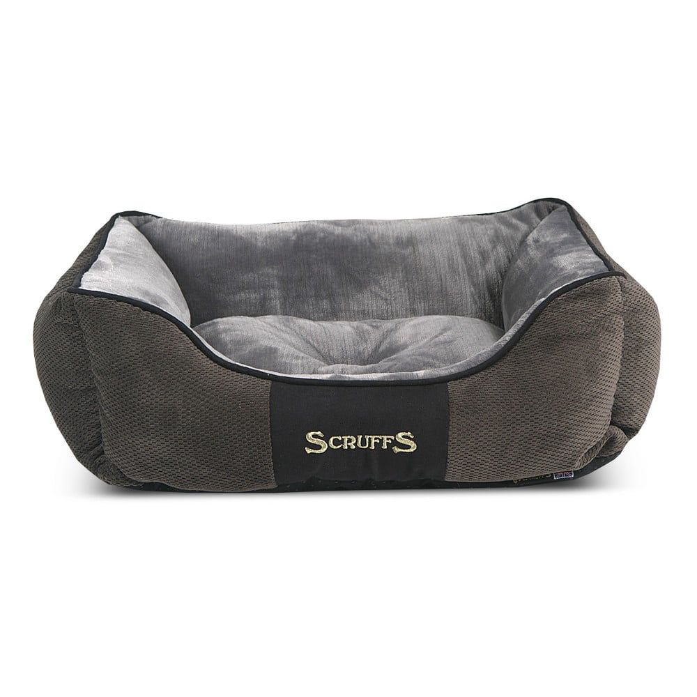 Tmavě šedý plyšový pelíšek pro psa 10x50 cm Scruffs Chester S – Plaček Pet Products - Bonami.cz