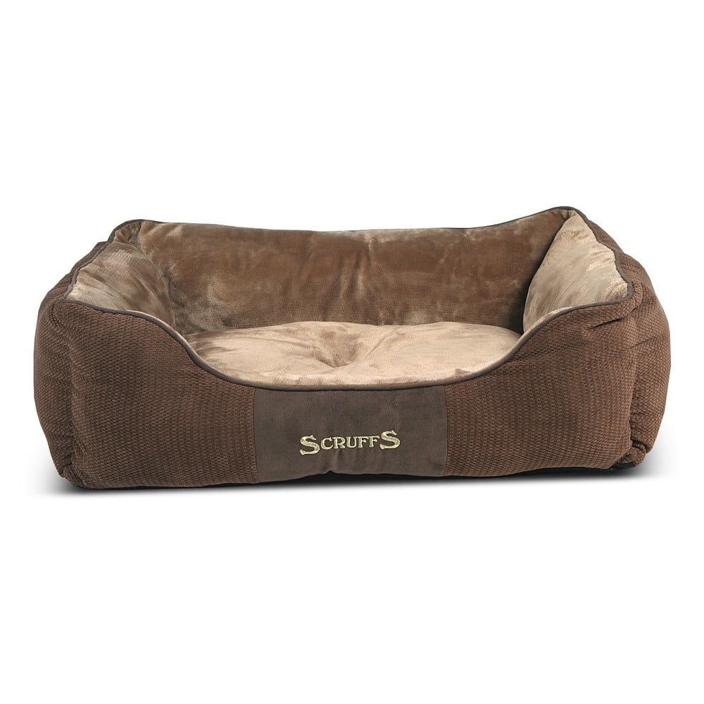 Hnědý plyšový pelíšek pro psa 60x75 cm Scruffs Chester L – Plaček Pet Products - Bonami.cz