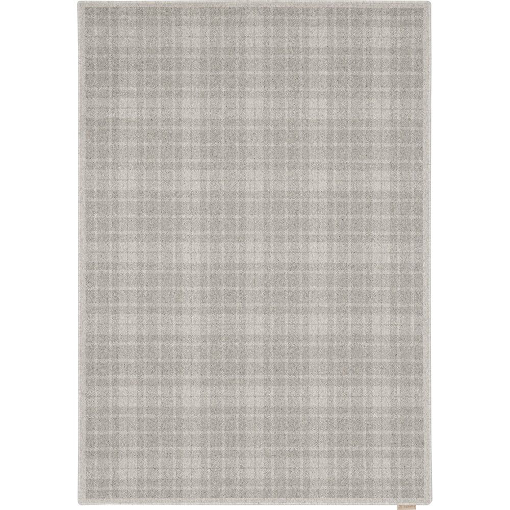 Světle šedý vlněný koberec 120x180 cm Pano – Agnella - Bonami.cz