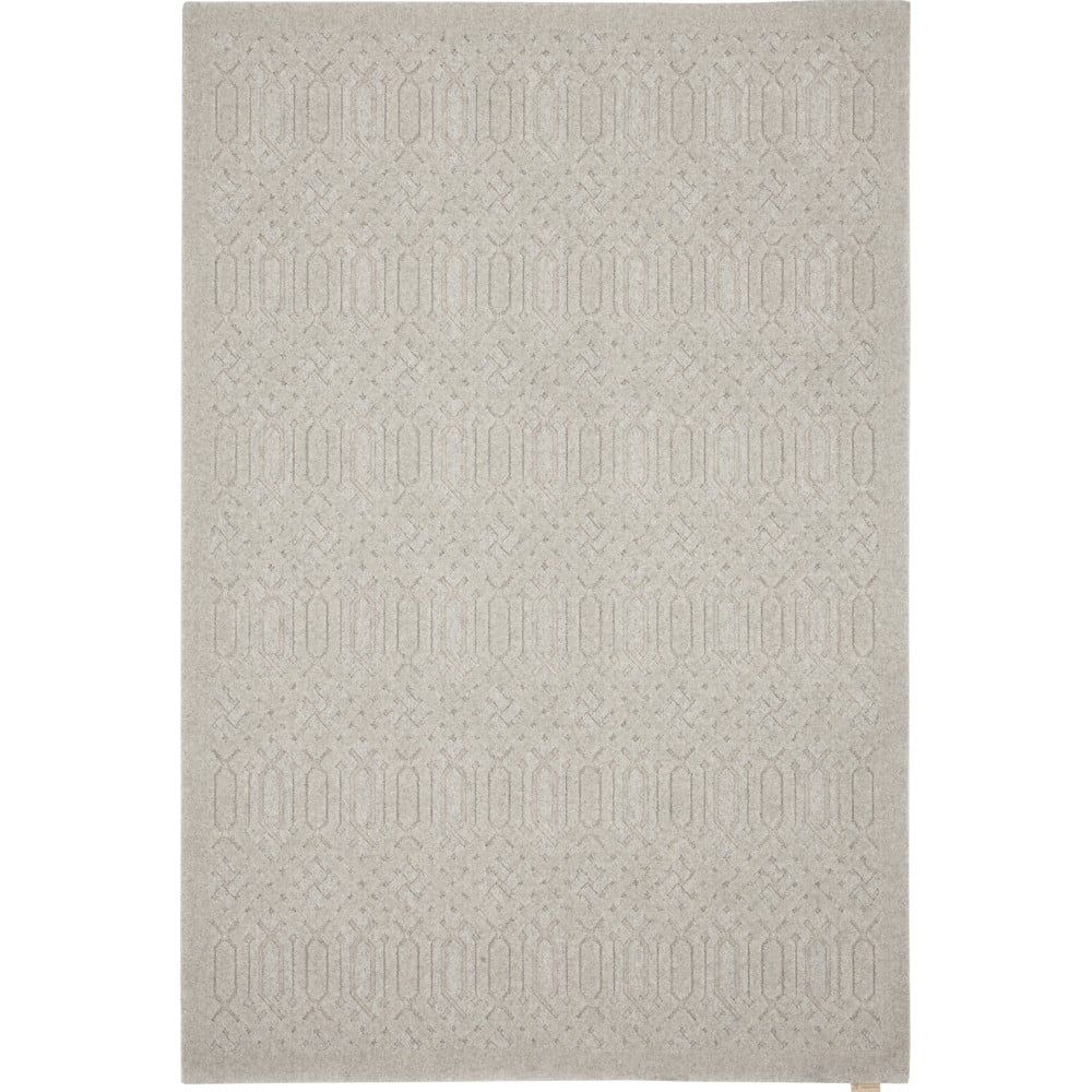 Světle šedý vlněný koberec 160x230 cm Dive – Agnella - Bonami.cz