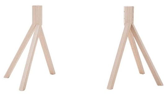 BILLIANI - Dřevěná stolová podnož GRAPEVINE 770 - výška 71 cm - 