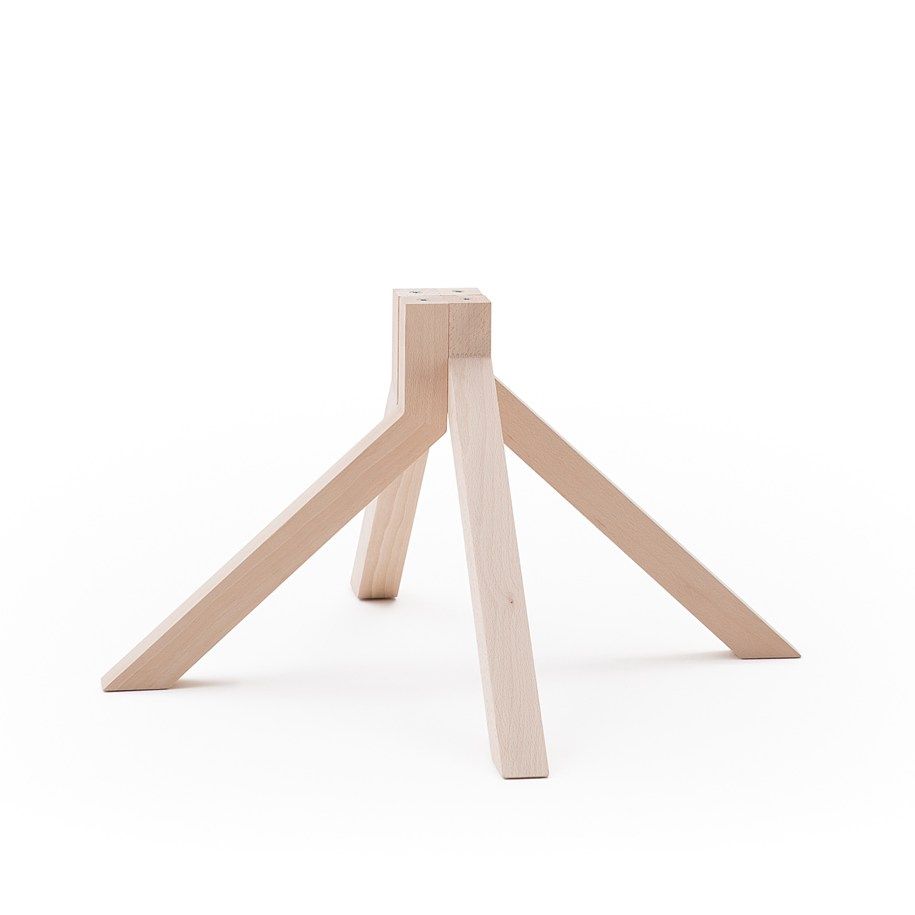BILLIANI - Dřevěná stolová podnož GRAPEVINE 775 - výška 71 cm - 