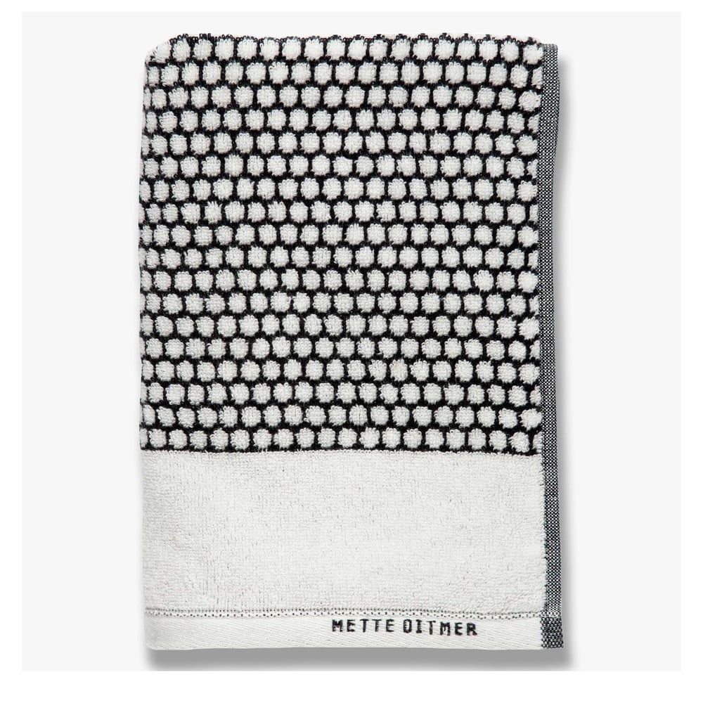 Černo-bílá bavlněná osuška 70x140 cm Grid – Mette Ditmer Denmark - Bonami.cz