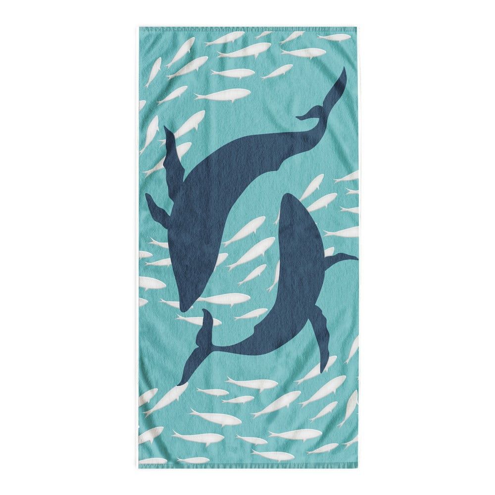 Modrá plážová osuška 90x180 cm Dolphin – DecoKing - Bonami.cz
