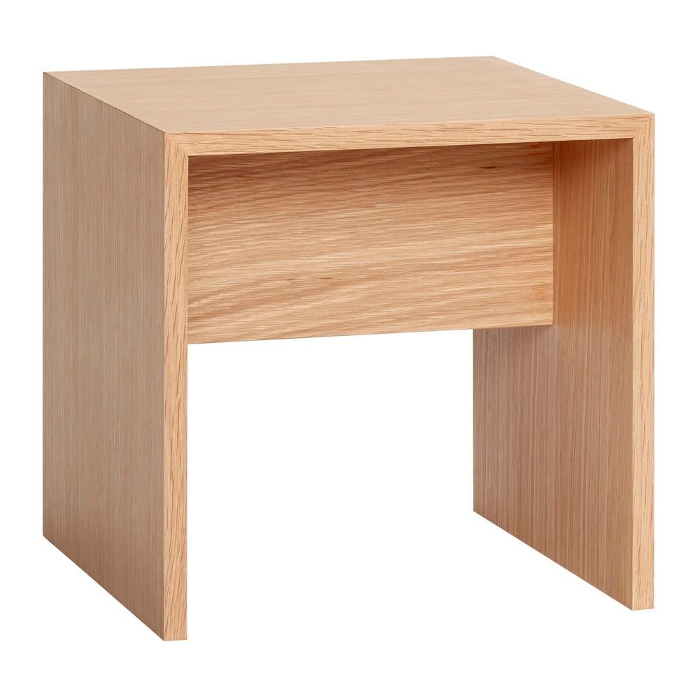 Odkládací stolek z dubového dřeva Hübsch Less, 40 x 40 cm - Bonami.cz