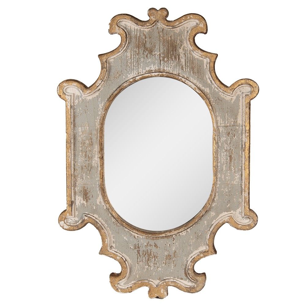 Dřevěné vintage zrcadlo Ellis - 51x3x75 cm Clayre & Eef - LaHome - vintage dekorace