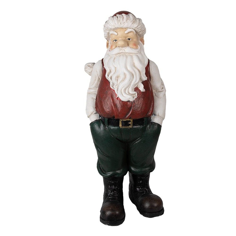 Vánoční dekorace socha Santa - 26*25*51 cm Clayre & Eef - LaHome - vintage dekorace