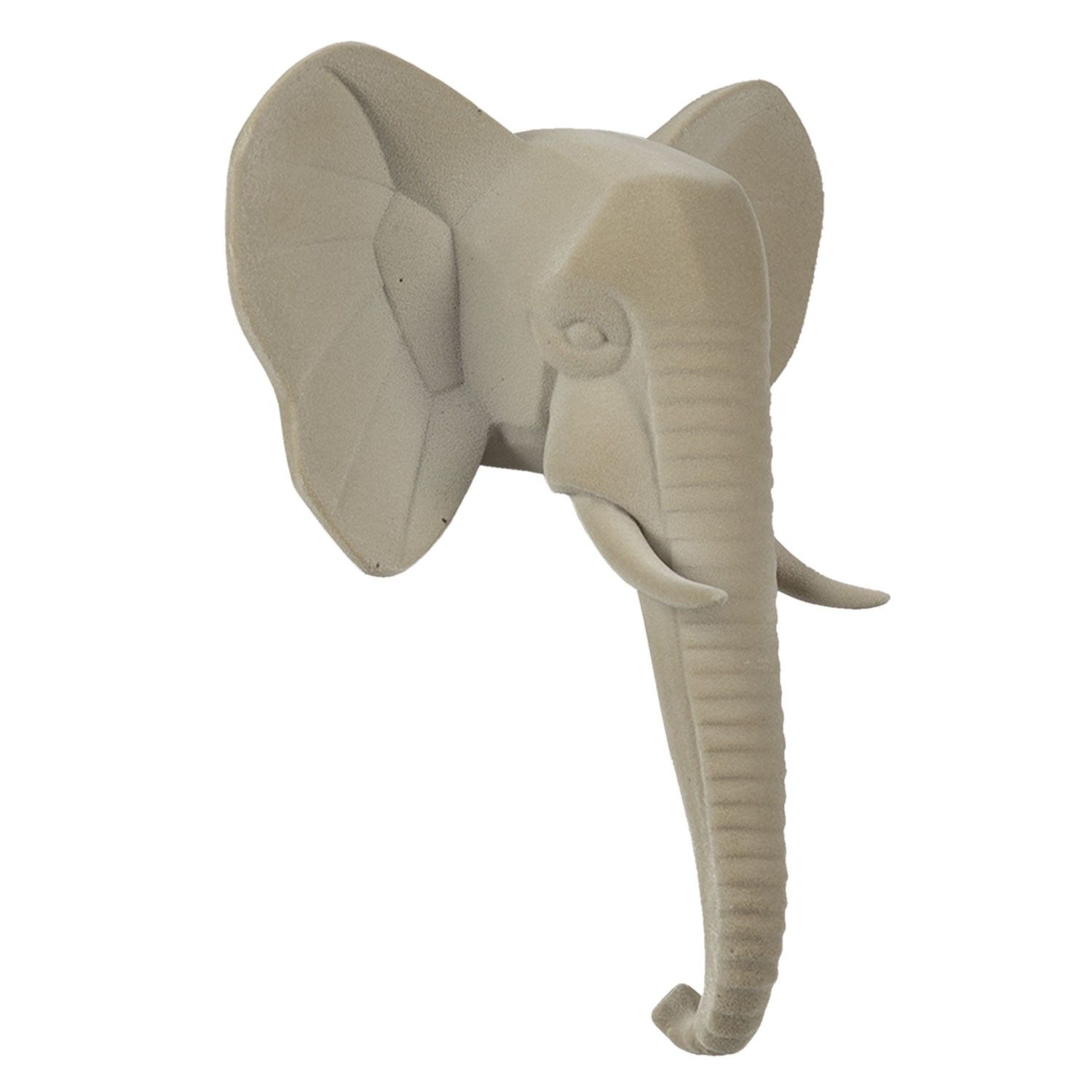 Nástěnná dekorace Slon Elephant - 17*8*21 cm Clayre & Eef - LaHome - vintage dekorace