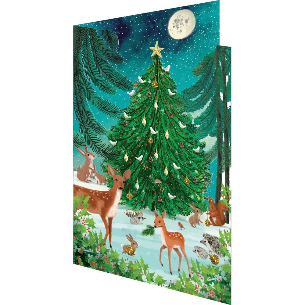 Vánoční přání v sadě 5 ks Heart of the Forest  – Roger la Borde - Bonami.cz