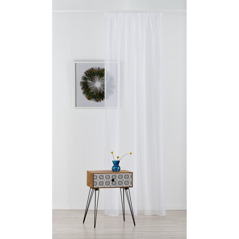 Bílá záclona 300x245 cm Voile – Mendola Fabrics - Bonami.cz