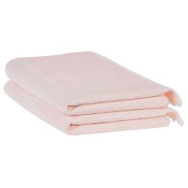 Sada 2 bavlněných froté ručníků růžové ATIU