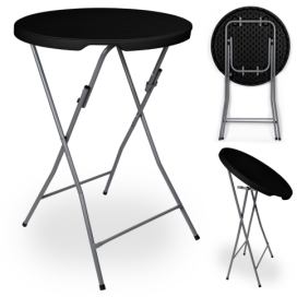TZB Koktejlový stolek GALA 80 cm černý