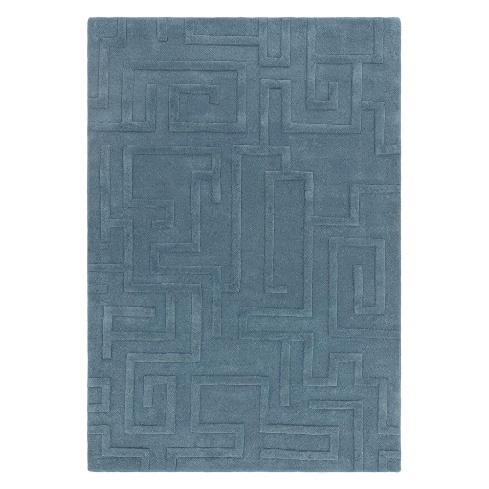 Modrý vlněný koberec 160x230 cm Maze – Asiatic Carpets - Bonami.cz