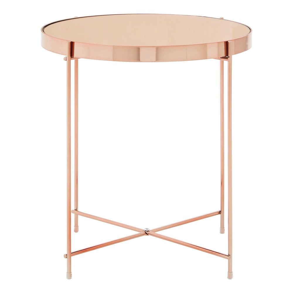 Kulatý odkládací stolek se skleněnou deskou ø 43 cm Allure – Premier Housewares - Bonami.cz