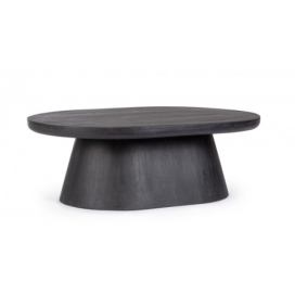 BIZZOTTO Černý konferenční stolek FUJI 90x65 cm