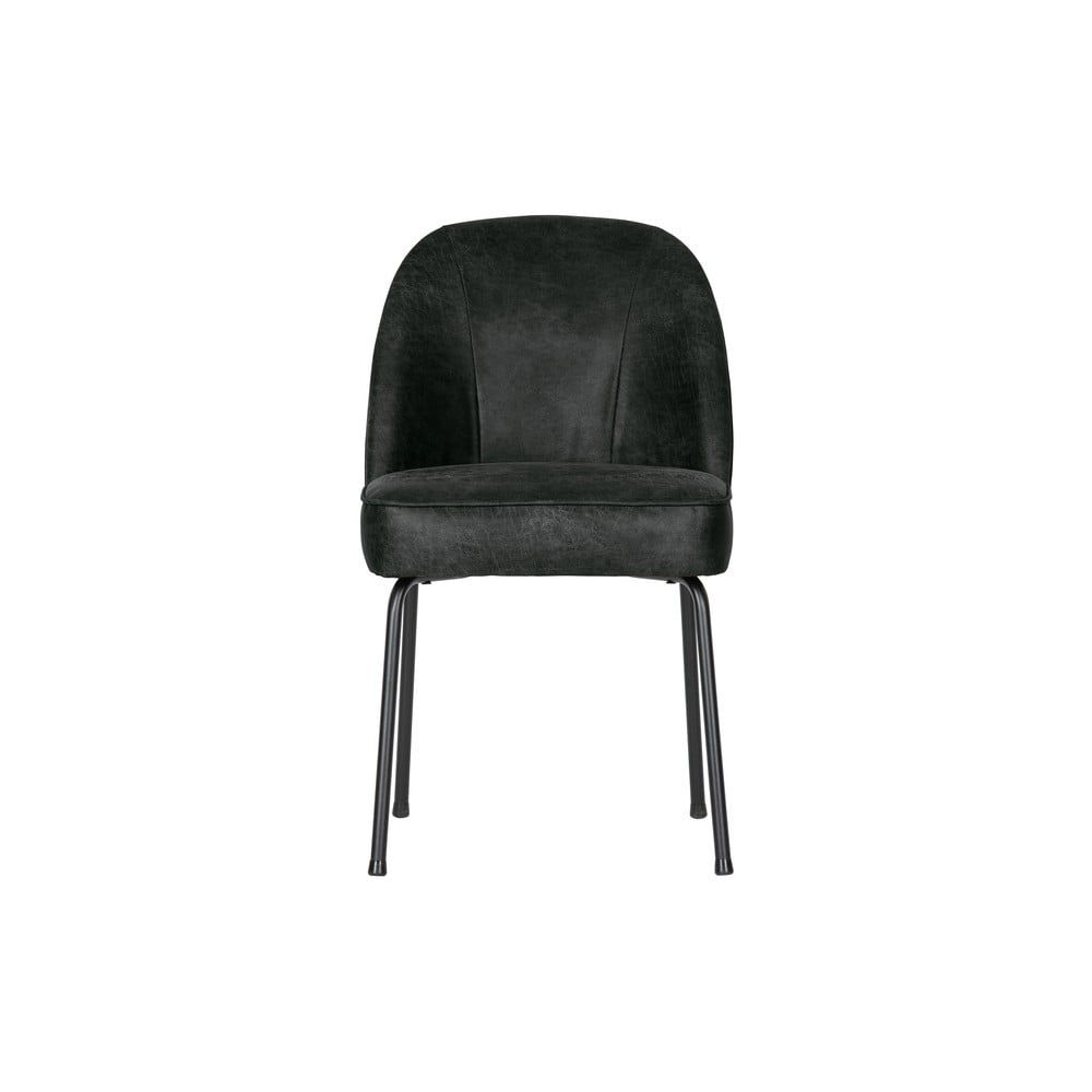Černé kožené jídelní židle v sadě 2 ks Vogue – BePureHome - Bonami.cz