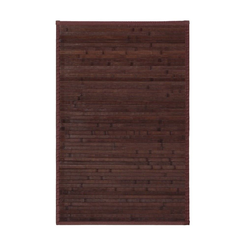 Tmavě hnědý bambusový koberec 60x90 cm – Casa Selección - Bonami.cz
