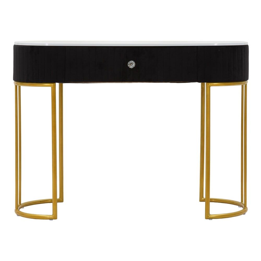 Konzolový stolek v černo-zlaté barvě 43x100 cm Montpellier – Mauro Ferretti - Bonami.cz